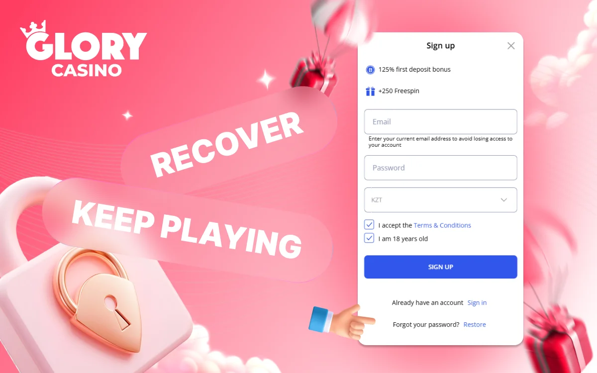 glory casino sign in problems