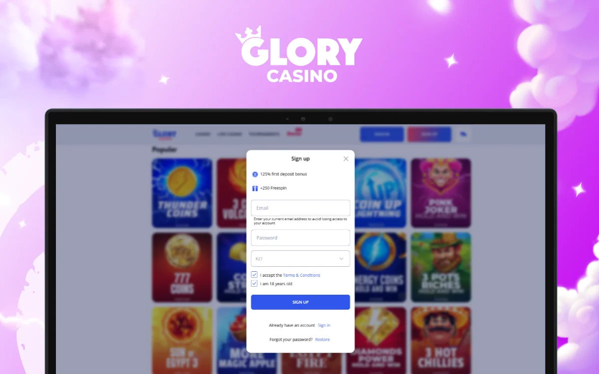 glory casino personal profile